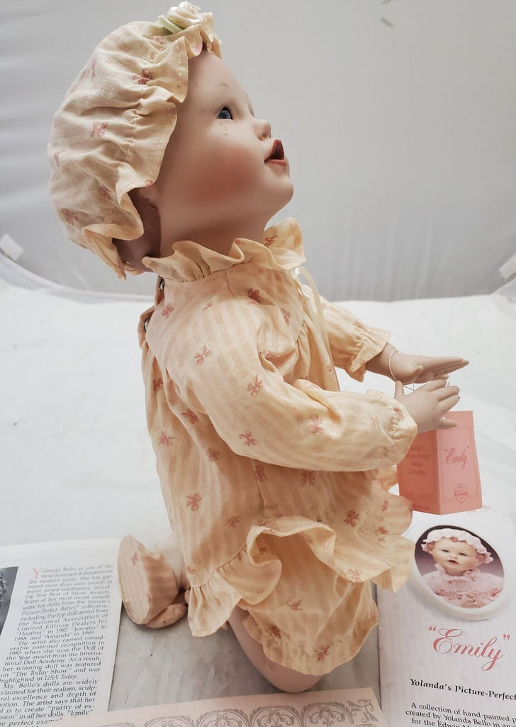 Edwin M. Knowles Emily Picture Perfect Babies Porcelain Doll by Yolanda Bello