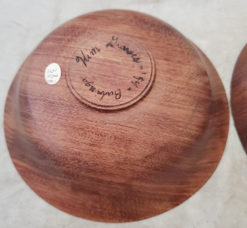 Vintage Antique Modern Wooden Natural Serveware Noodles Bowls