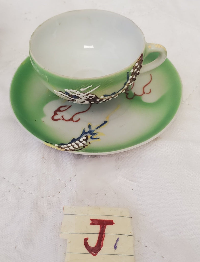 Lot of Vintage Niagara Falls Souvenir Japanese Style Miniature Cup Saucer & Vase