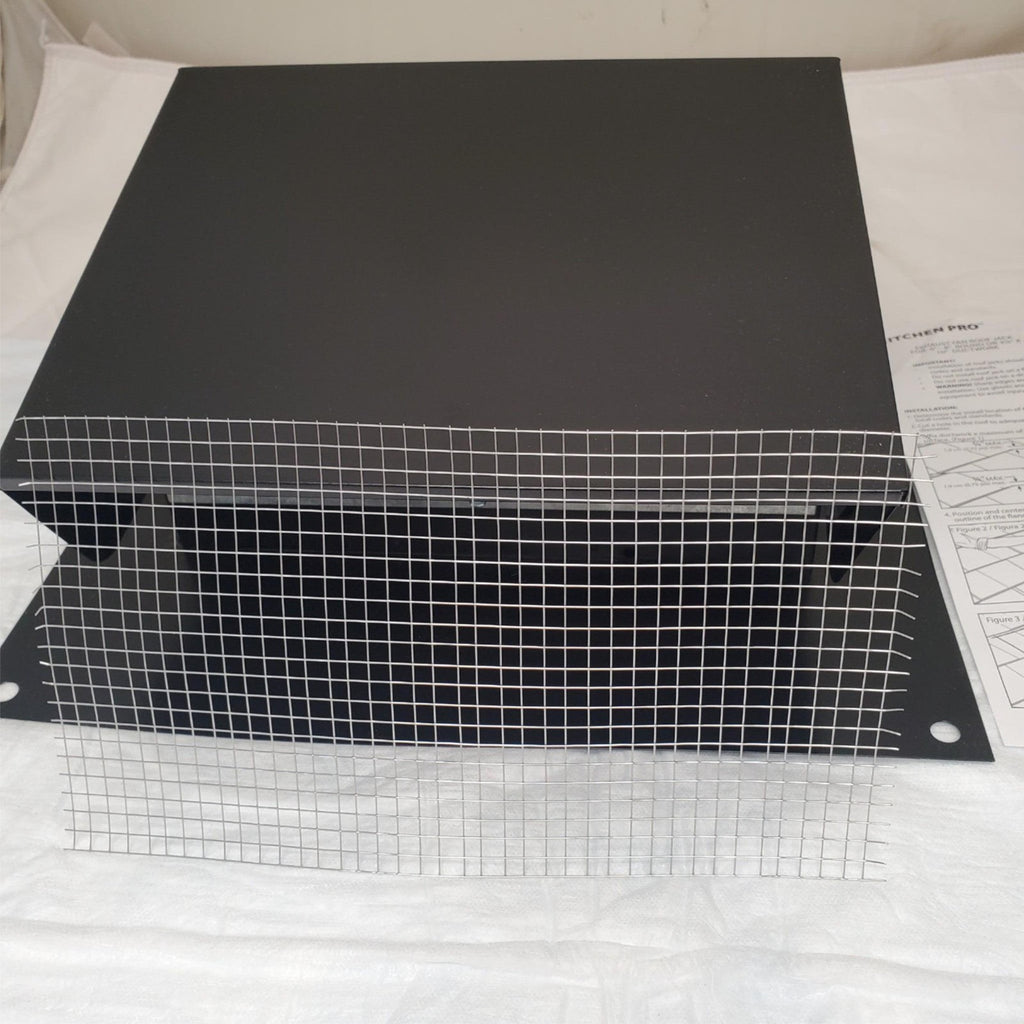 TopShield Kitchen Pro Roof Jack TSKV68 Black Vent Cover Round Ductwor