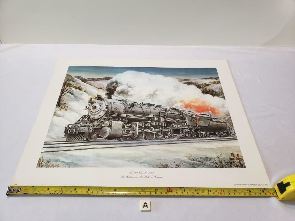 The Baltimore and Ohio Railroad Company 6150 2-10-2 Steam Train Print H. Suter