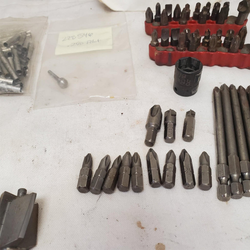 Lot of Screwdriver Bit Set Kits Grinding Bits