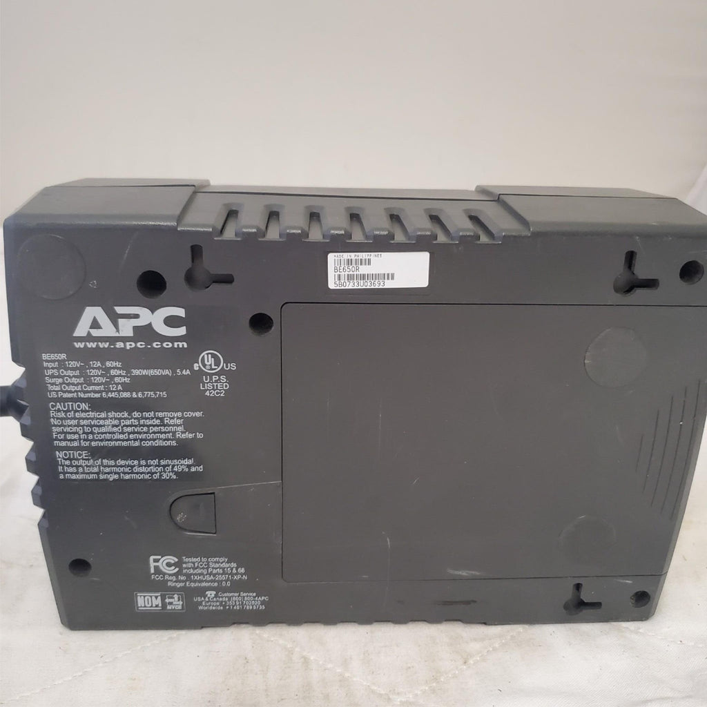APC Back Up UPS ES 650 120V BE650R Surge Protected #6 (NO BATTERY INCLUDED)