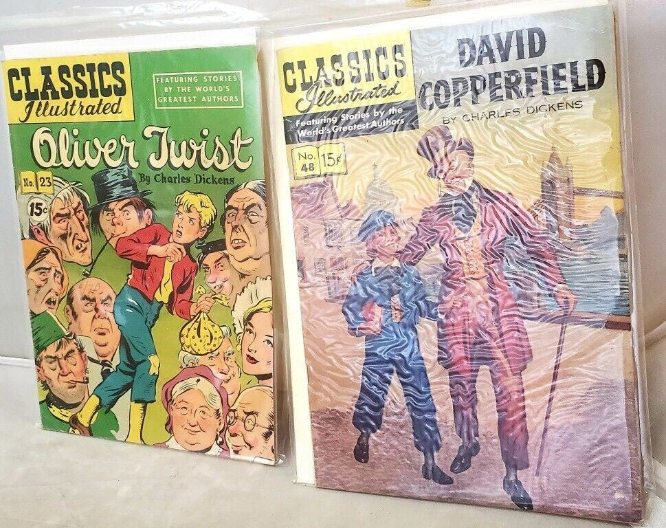 Classics Illustrated Oliver Twist and David Copperfield by Charles Dickens