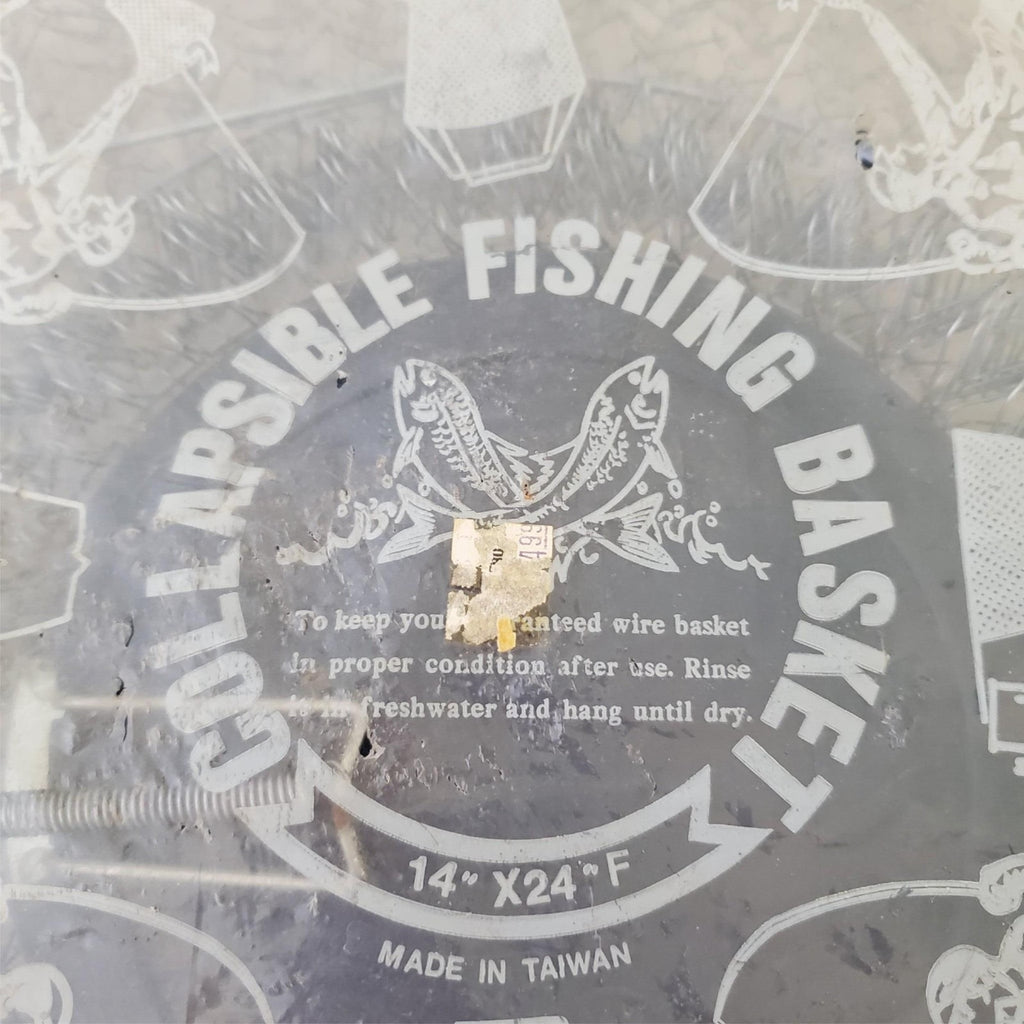 Floating Collapsible Wire Fishing Basket 14"x24"