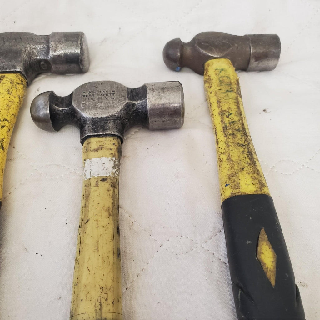 Lot of 4 Blue Point, Stanley & Others Brands Ball Peen Fiberglass Hammer LOT-527