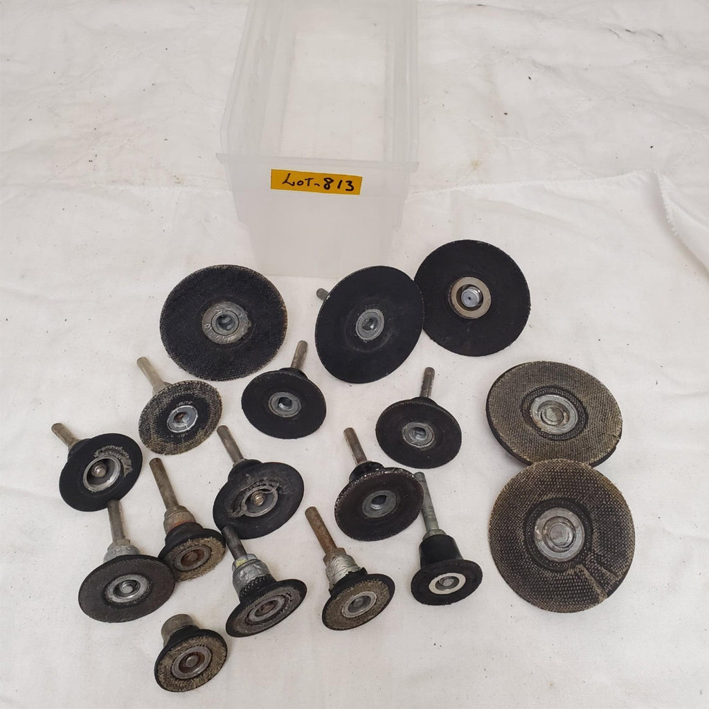 Lot of 17 Roll Lock Sanding Disc Rotary Pad Holder LOT-813