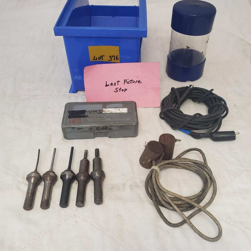 Lot of Rivet Punch, ASCO Coil, BesTest Dial Test Indicator & Etc. LOT-376