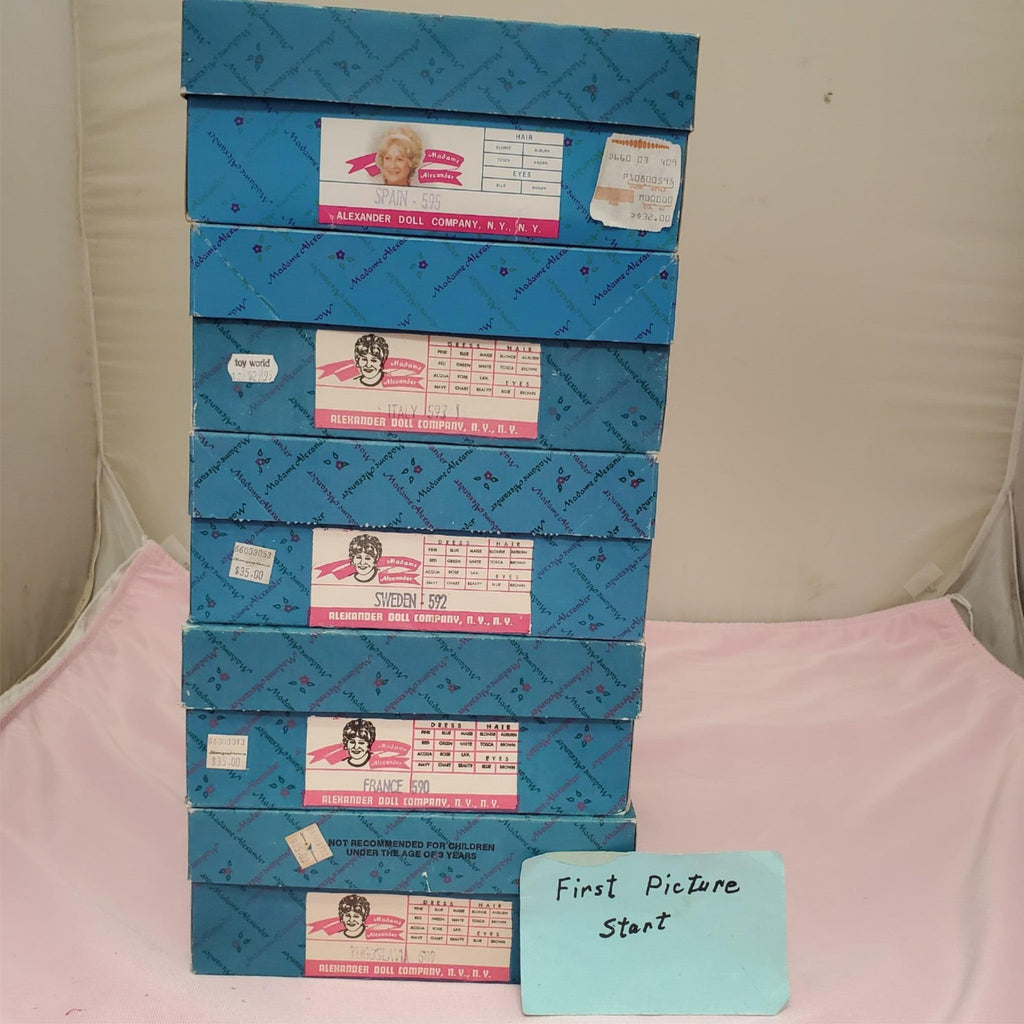 Set Of 5 Madame Alexander Friends From Foreign Lands Collection Dolls