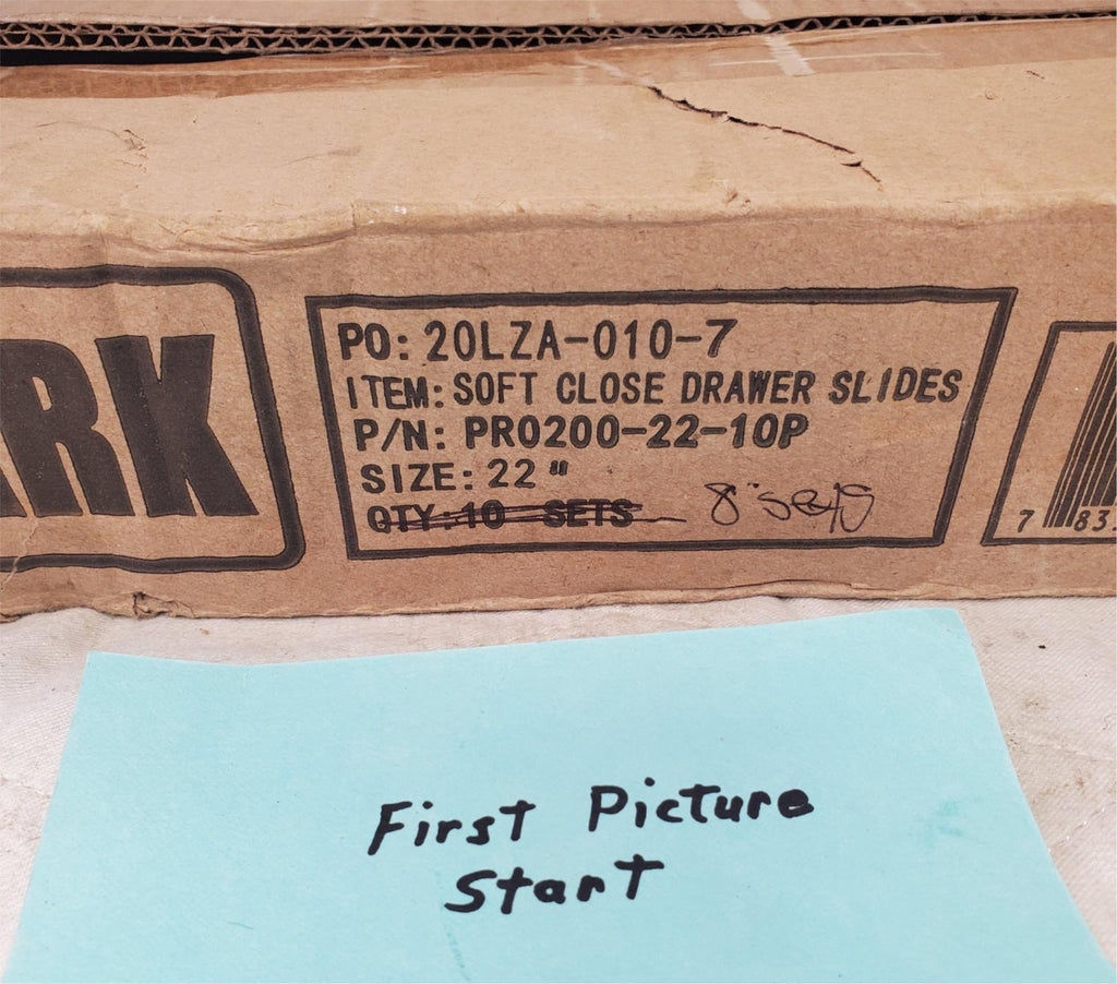 Lot of 8 ProMark Full Extension Drawer Slide 22 Inches