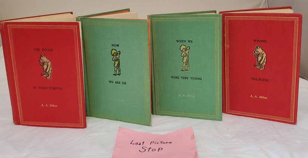 Vintage 1961 set of 4 Winnie the Pooh Books A.A. Milne HC,by E.H. Shepard