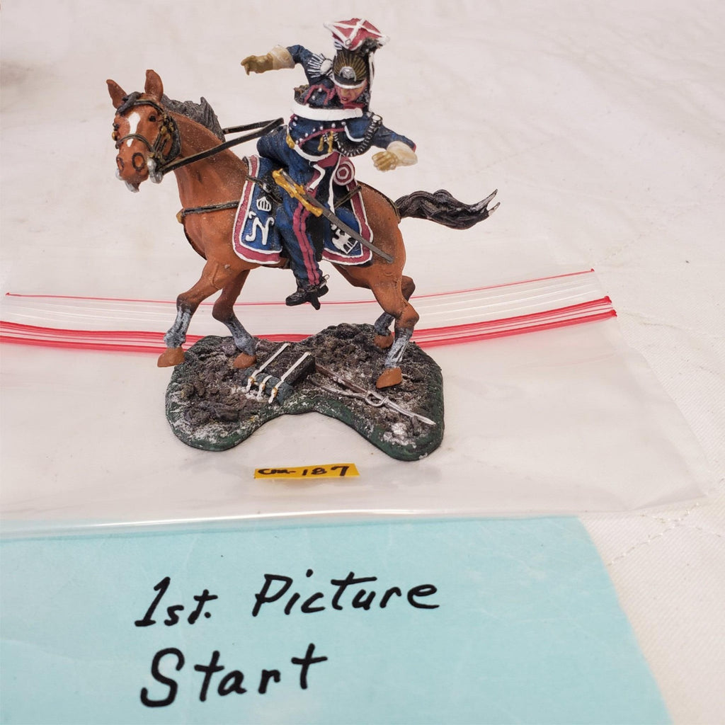 The Collectors Showcase CS00342 French Lancer Wounded Mounted CM-187