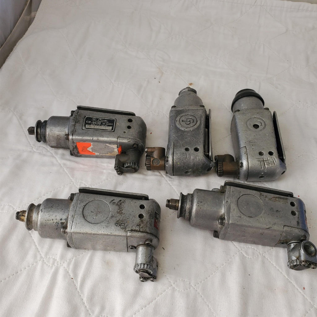 Lot of 5 Assorted Various 1/2 Penumatic Impact Air Wrenches Air Tools LOT-20