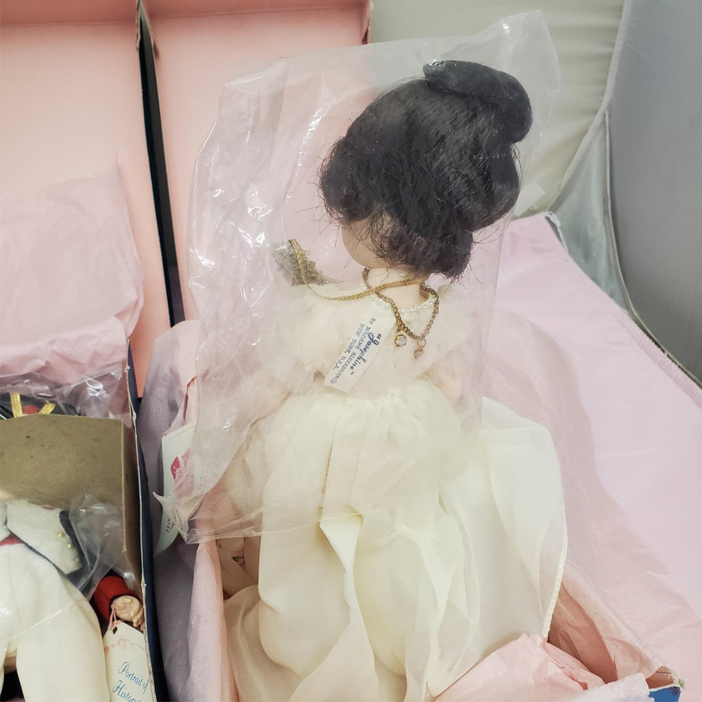 Madame Alexander #1330 Napoleon #1335 Josephine Dolls Set with Box & Stand