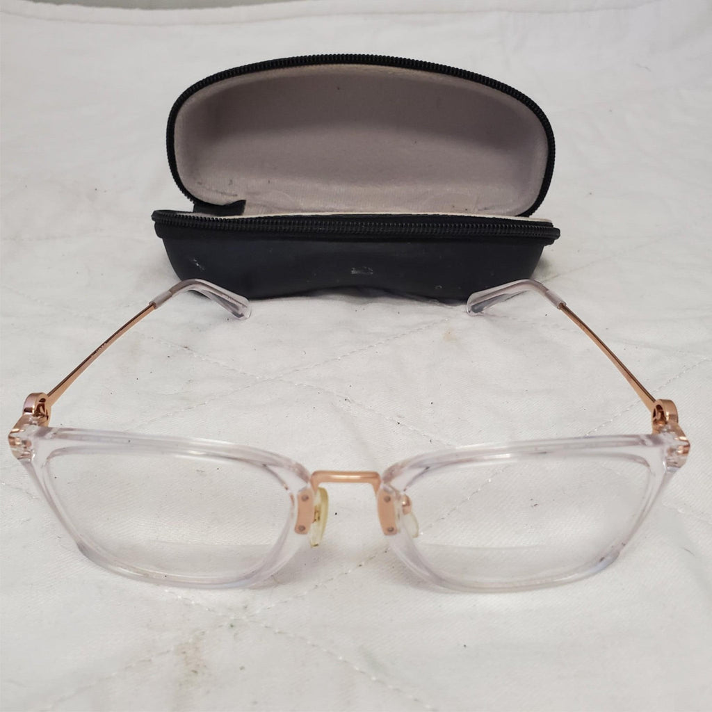 Michael Kors MK 4054 Captiva Clear Rose Gold Eyeglasses Frame with Vogue Case