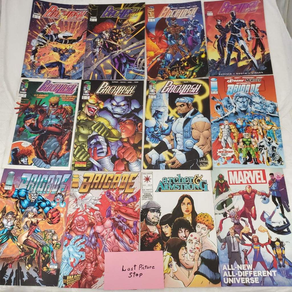 Lot of 12 Backlash Brigade Marvel Archer & Armstrong Comic Books #18