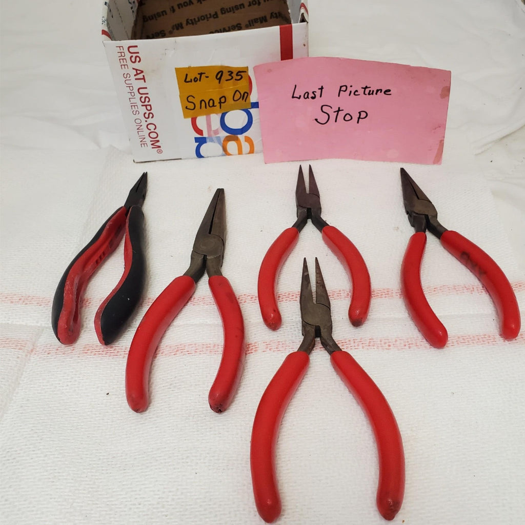 Lot of 5 Snap- On Needle Nose Pliers LOT-935