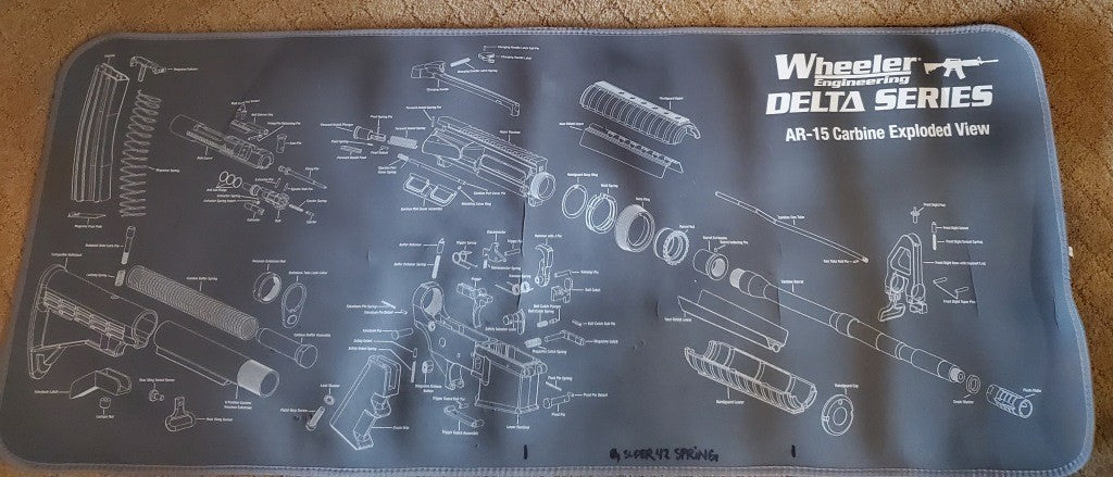 Wheeler Engineering Gun Cleaning Rubber Mat