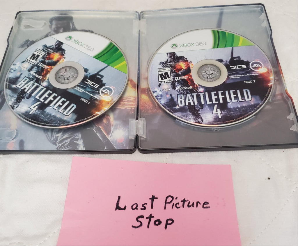 Microsoft Xbox 360 Battlefield 4 Steel Book 2 Disc Collectors Case