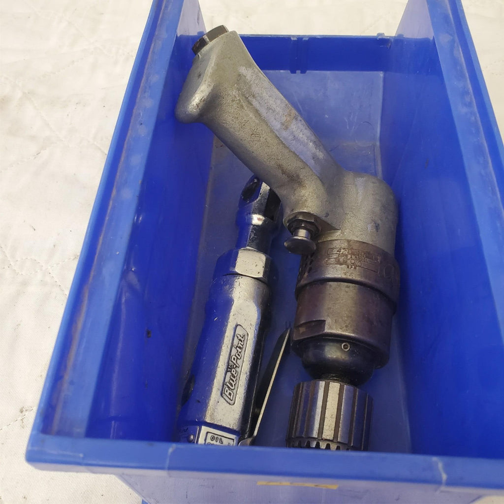 Rockwell Pneumatic Drill Air Tool & Blue Point AT200D Air Ratchet Wrench LOT-AE2