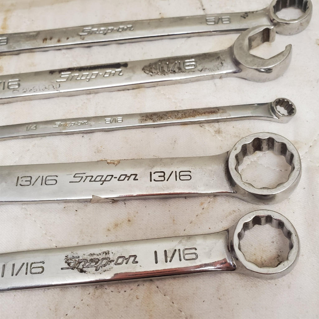 Lot of 5 Snap-On Assorted Wrench Set LOT-850