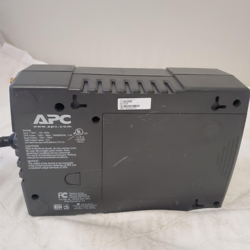 APC Back Up UPS ES 650 120V BE650R Surge Protected #4 (NO BATTERY INCLUDED)