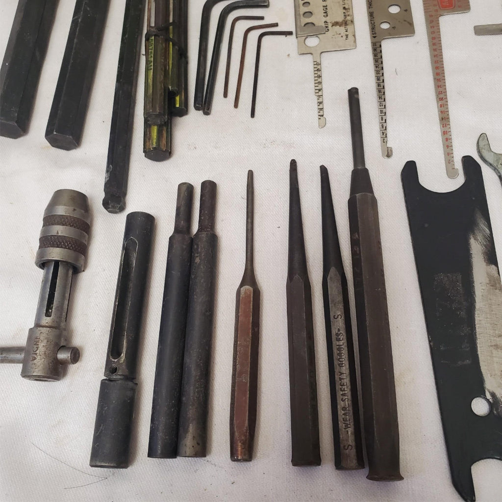Lot of 34 Mixed Aircraft & Machinist Hex Keys, Punches, Gauges Tools LOT-272