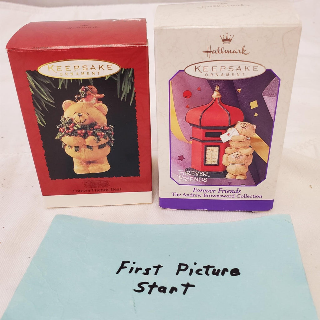 Hallmark Keepsake Ornament Forever Friend's Bear & Forever Friend's Collection
