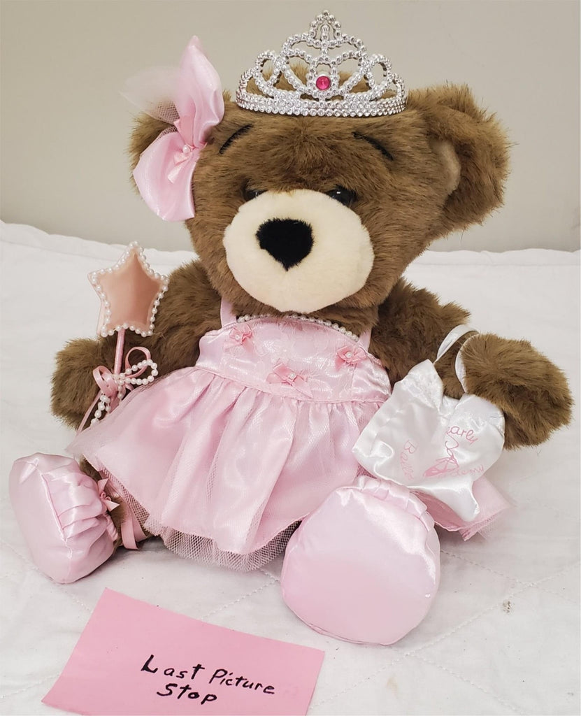 Build a Bear Workshops Brown Bear With Pink Ballerina Tutu Outfit