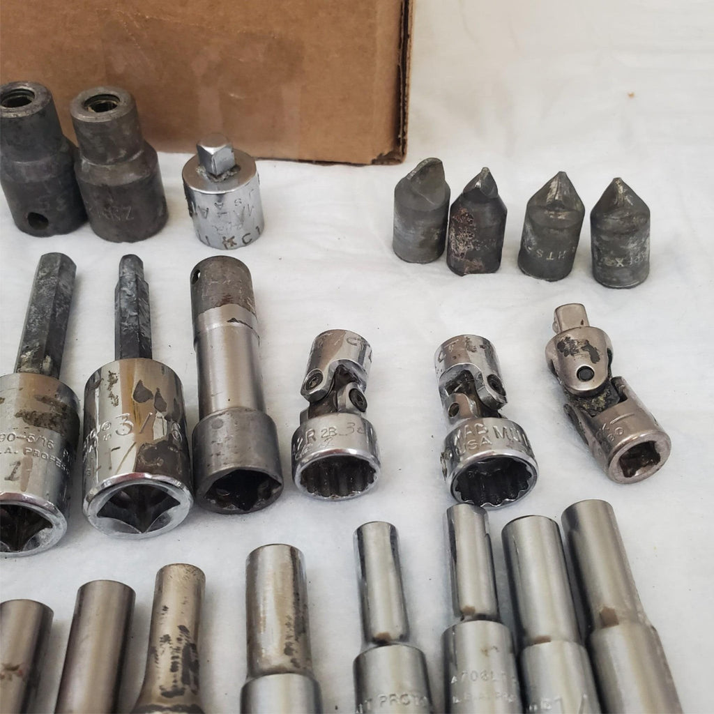 Large Lot of Assorted Mixed Drive Impact Sockets LOT-691