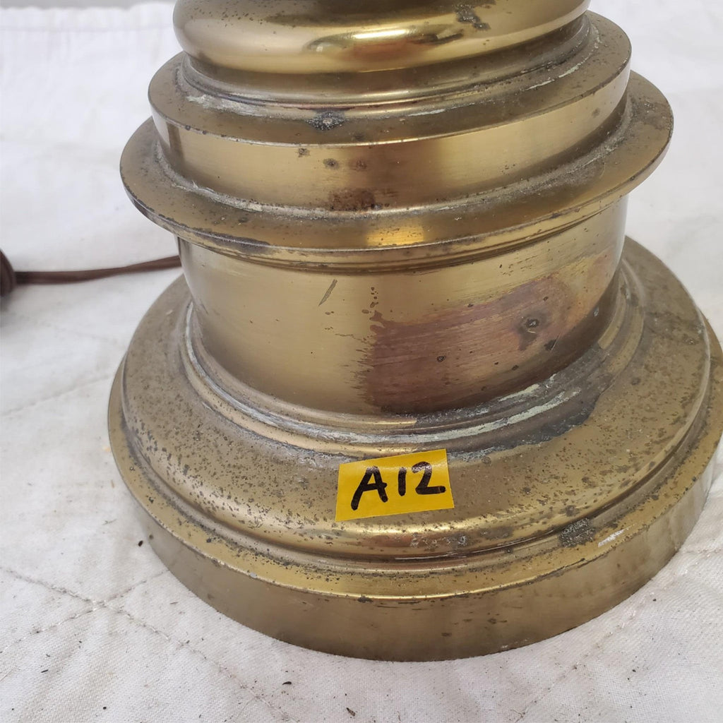 Vintage Stiffel Solid Brass Portable Table Lamp A12