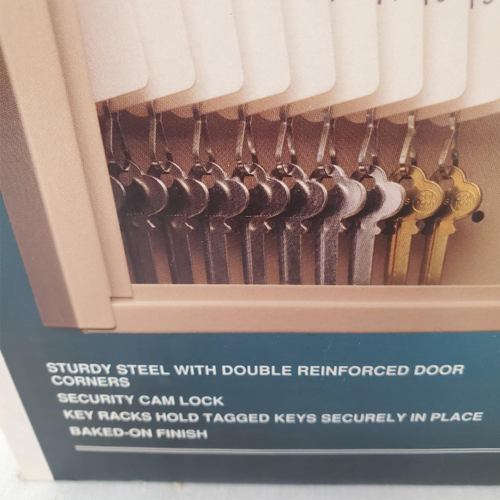 MMF Industries Steel Key Cabinet Holds 30 Keys Lockbox