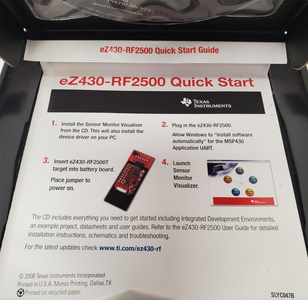 Texas Instruments MSP430 EZ430-RF2500 Development Tool Kit