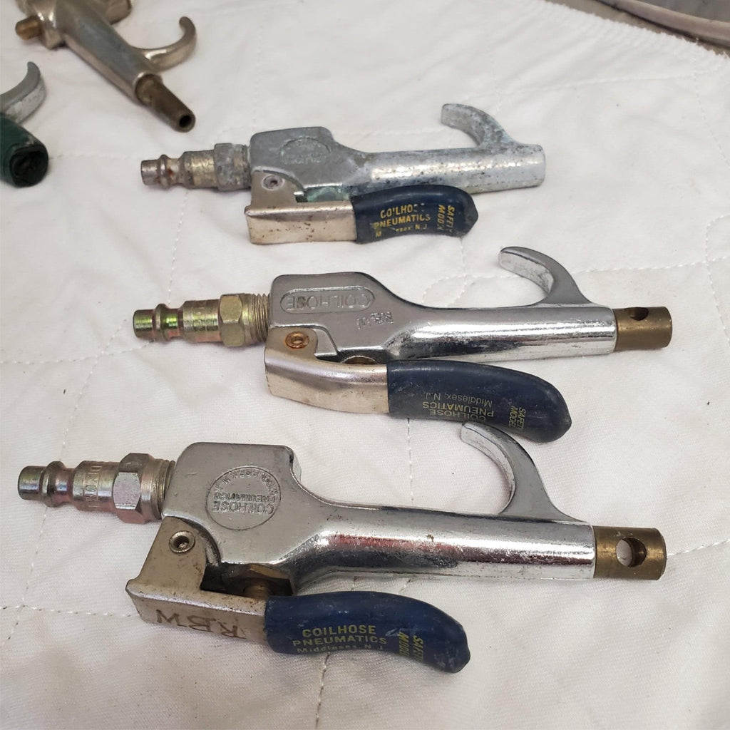 Lot of 22 Coilhose & Various Pneumatics Air Blow Gun Lot 684