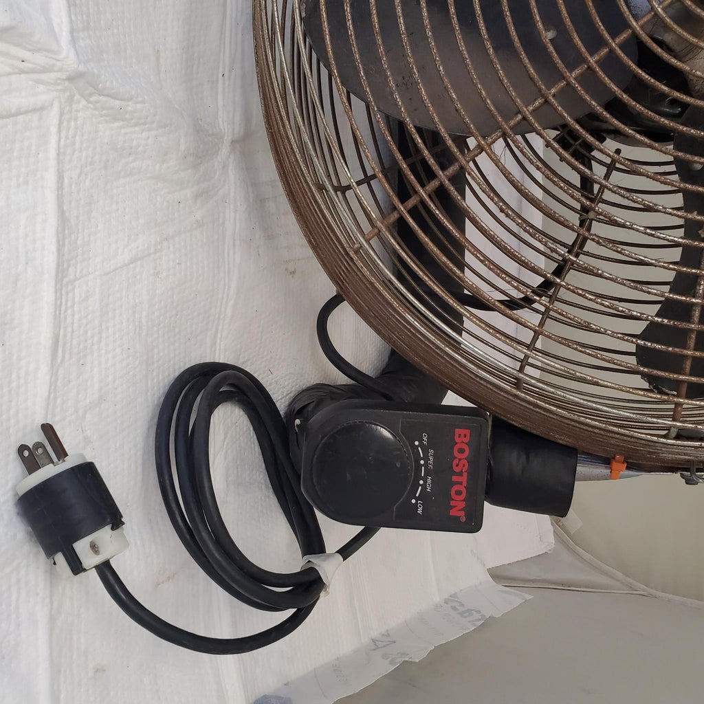 Boston Black Air Circulator Electric 3 Speed Floor Fan