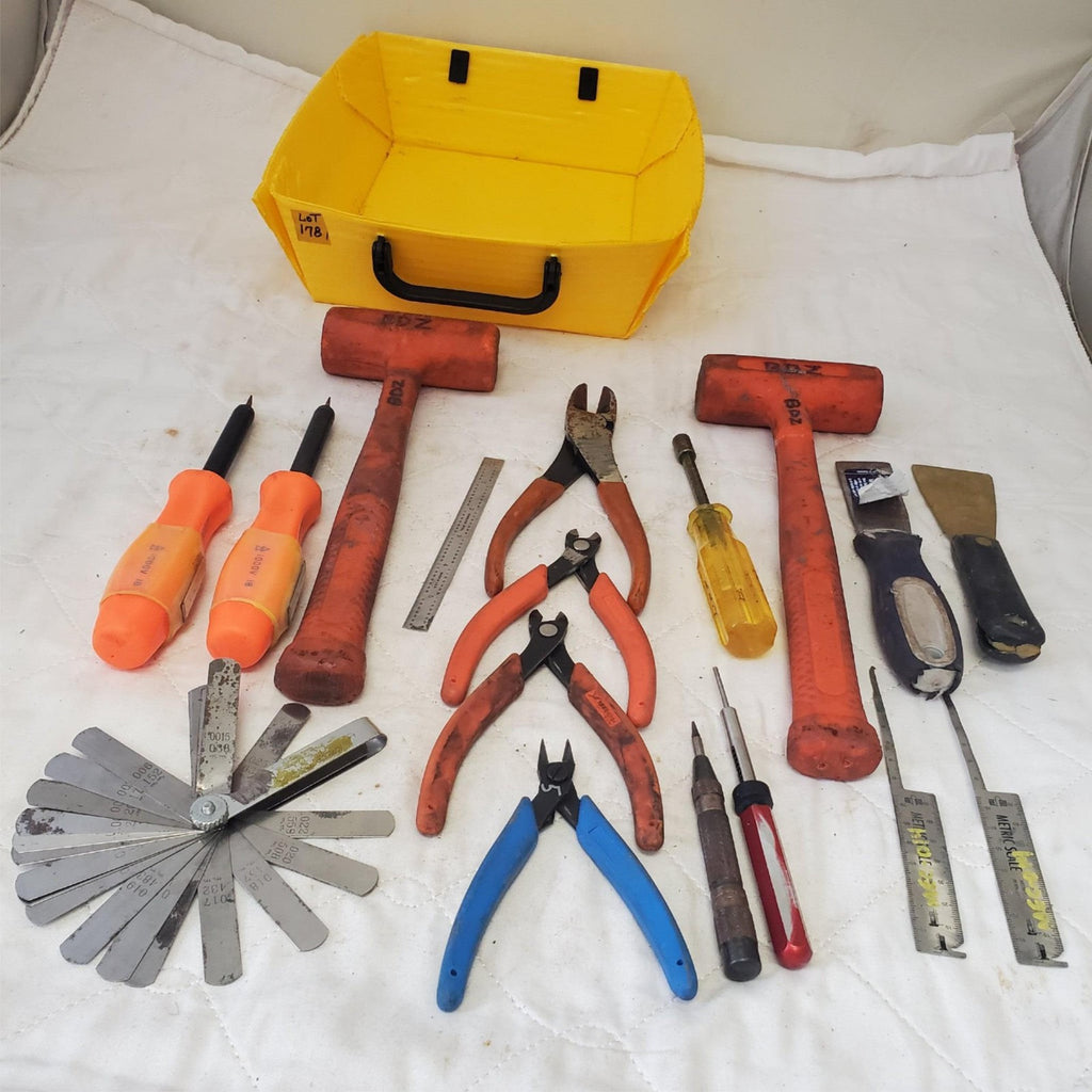 Lot of Assorted Wooden Hammer, Pilers, Various Drivers & other Hand Tools LOT 17