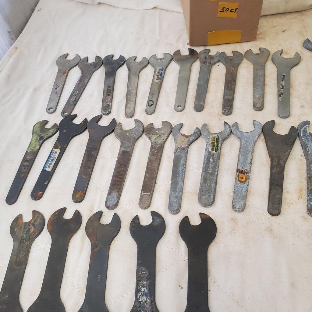 Lot of 50 Assorted Double Open End Service Wrench & other Wrench Tool LOT 485