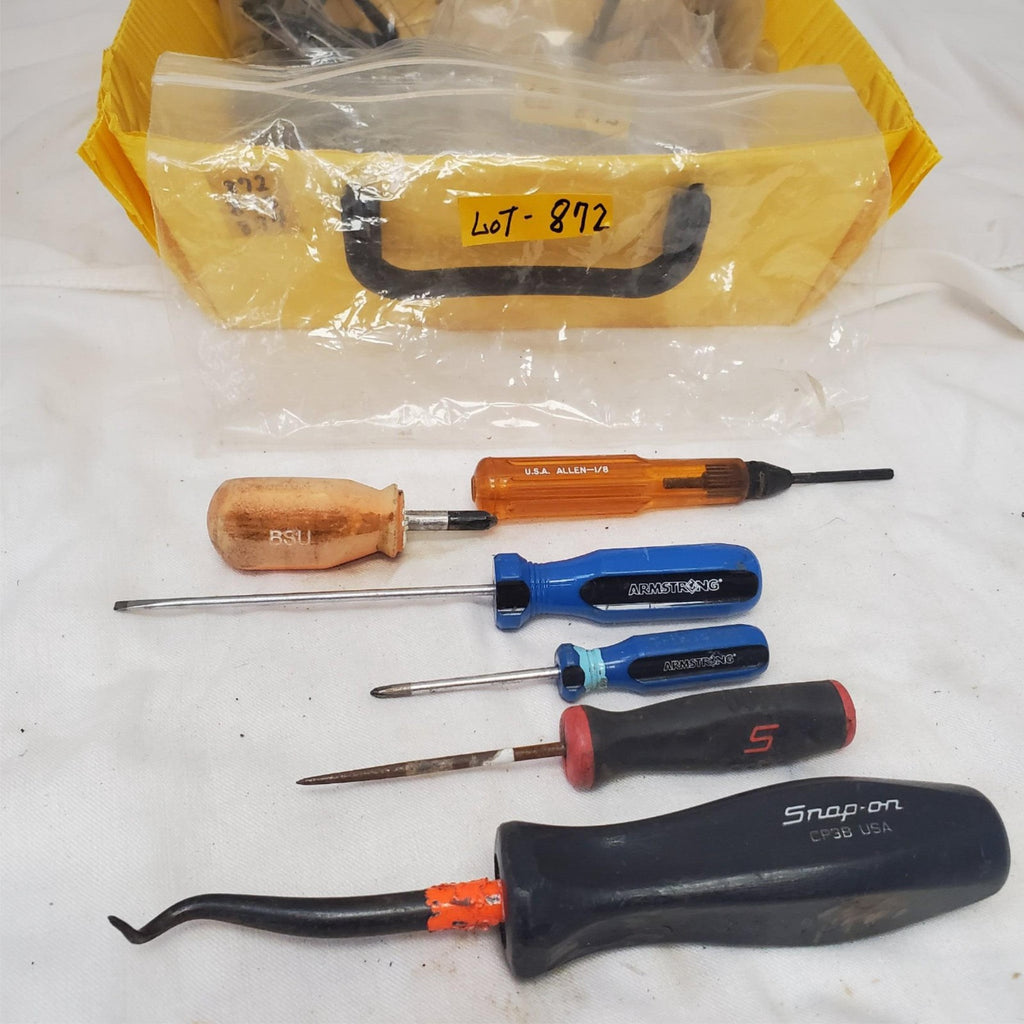 Lot of 6 Assorted Cotter Pin Puller Phillips Flat Tip Screwdriver Set LOT-872
