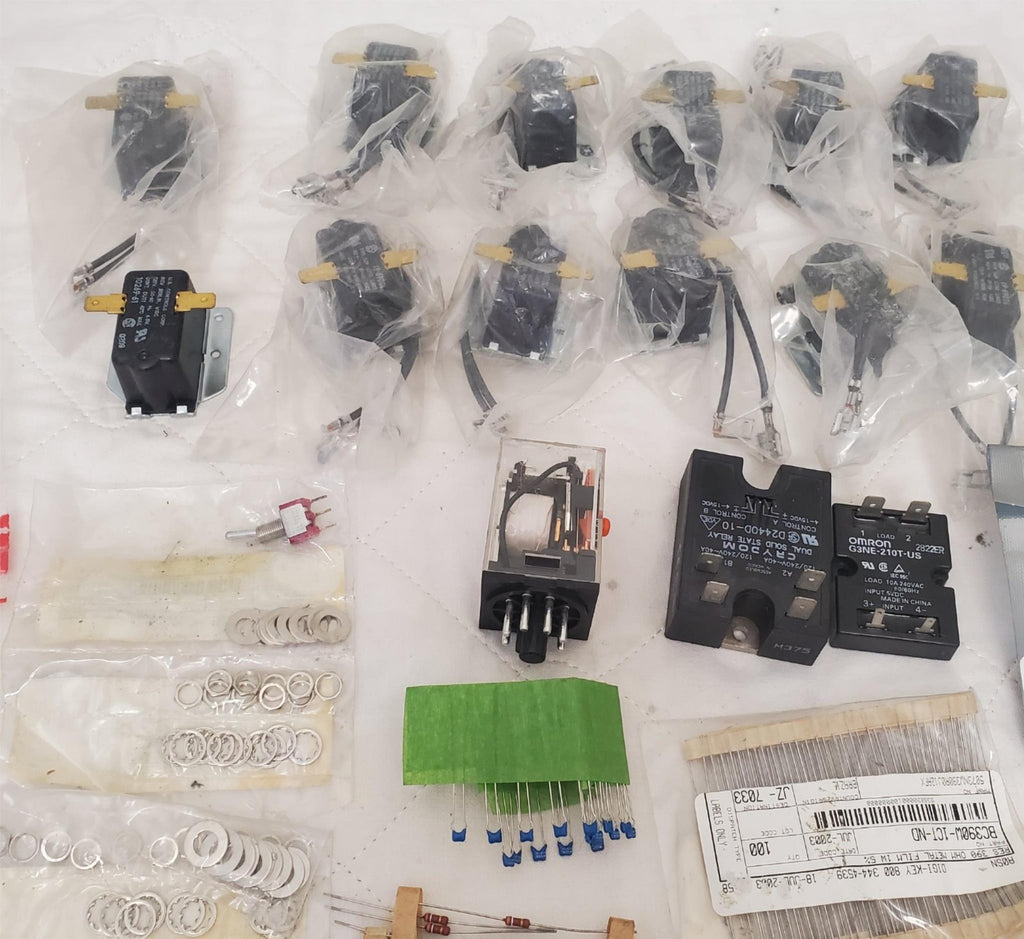 Large Lot of Omron Omega Switches Relays Electronics Parts