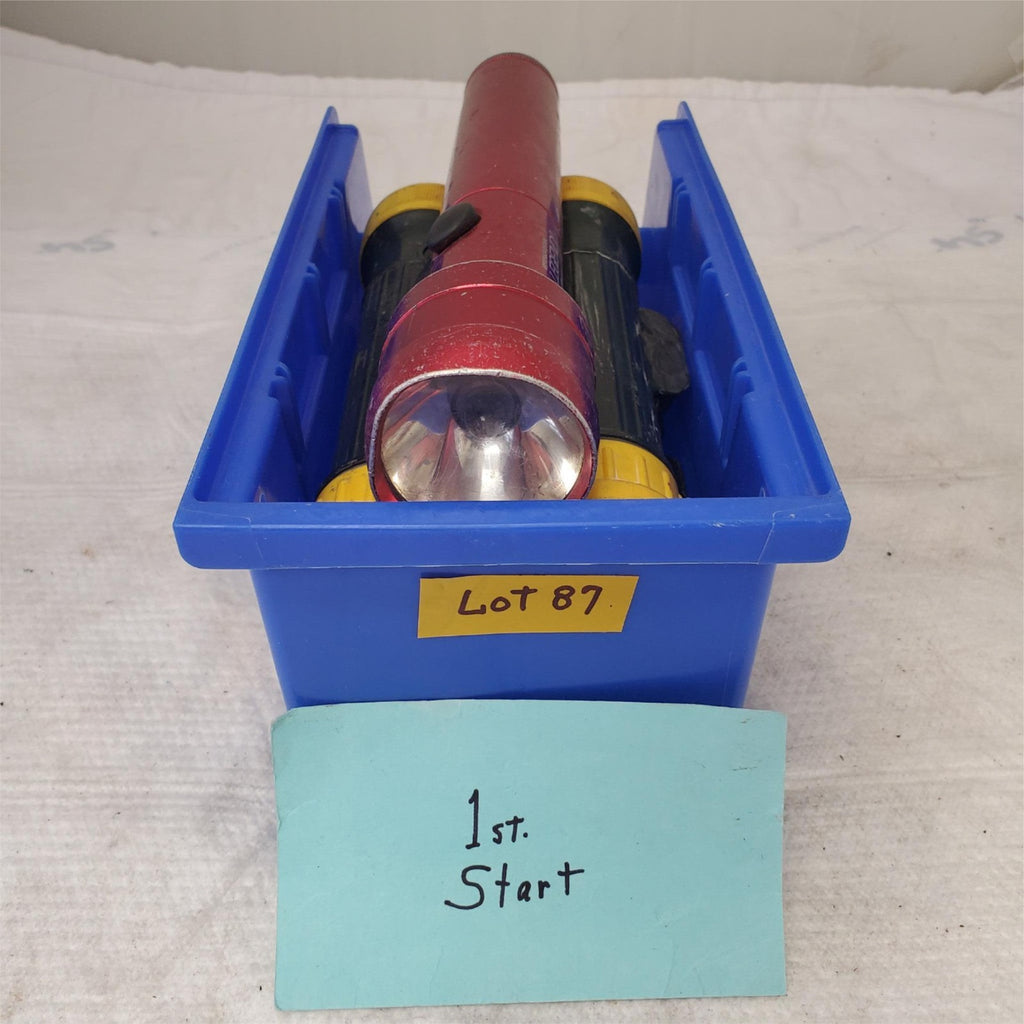 Lot of 5 Msha and Brinkmann Legend Aluminum Flashlight