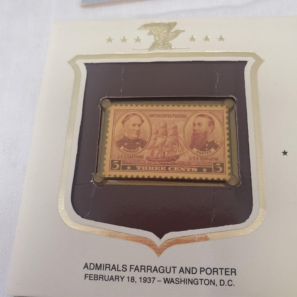 The Mail Man Booklet By Gerald Cullinan & The Admirals Farragut Us Stamp