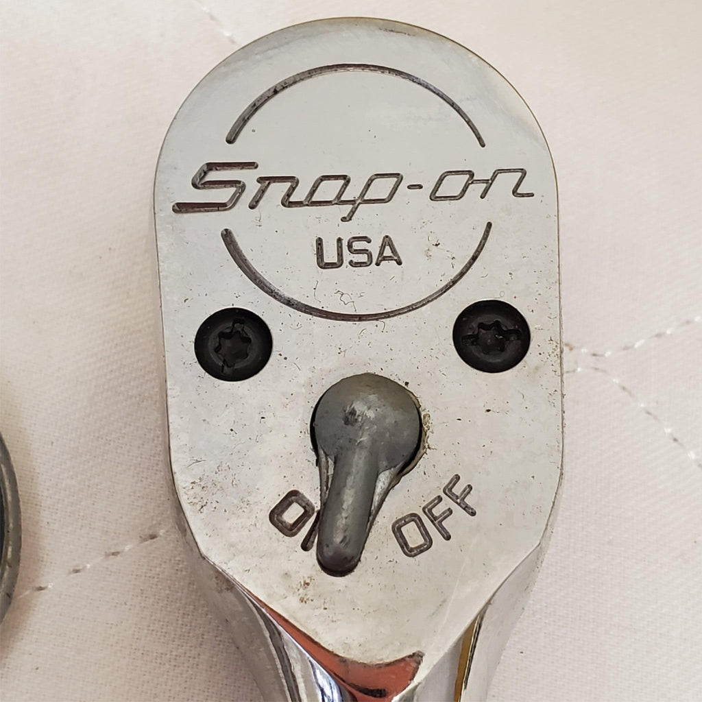 Lot of 3 Snap-on Compact Head Ratchet & Double Box End Ratcheting Wrench LOT-344