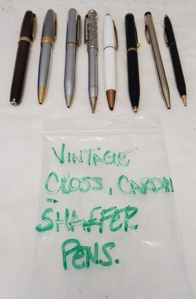 Lot of 8 Vintage Cross, Cardn, Sheaffer Pens