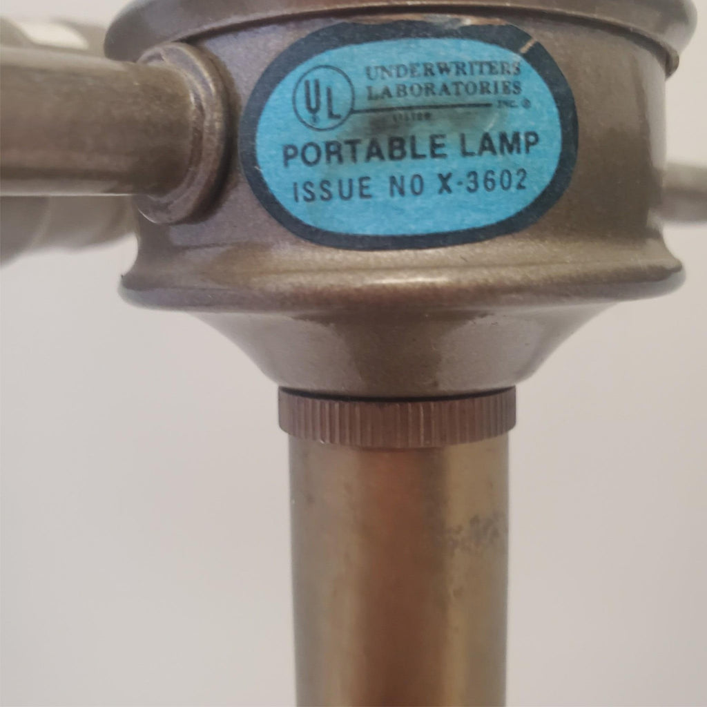 Vintage Brass Double Socket Stiffel Portable Table Lamp C
