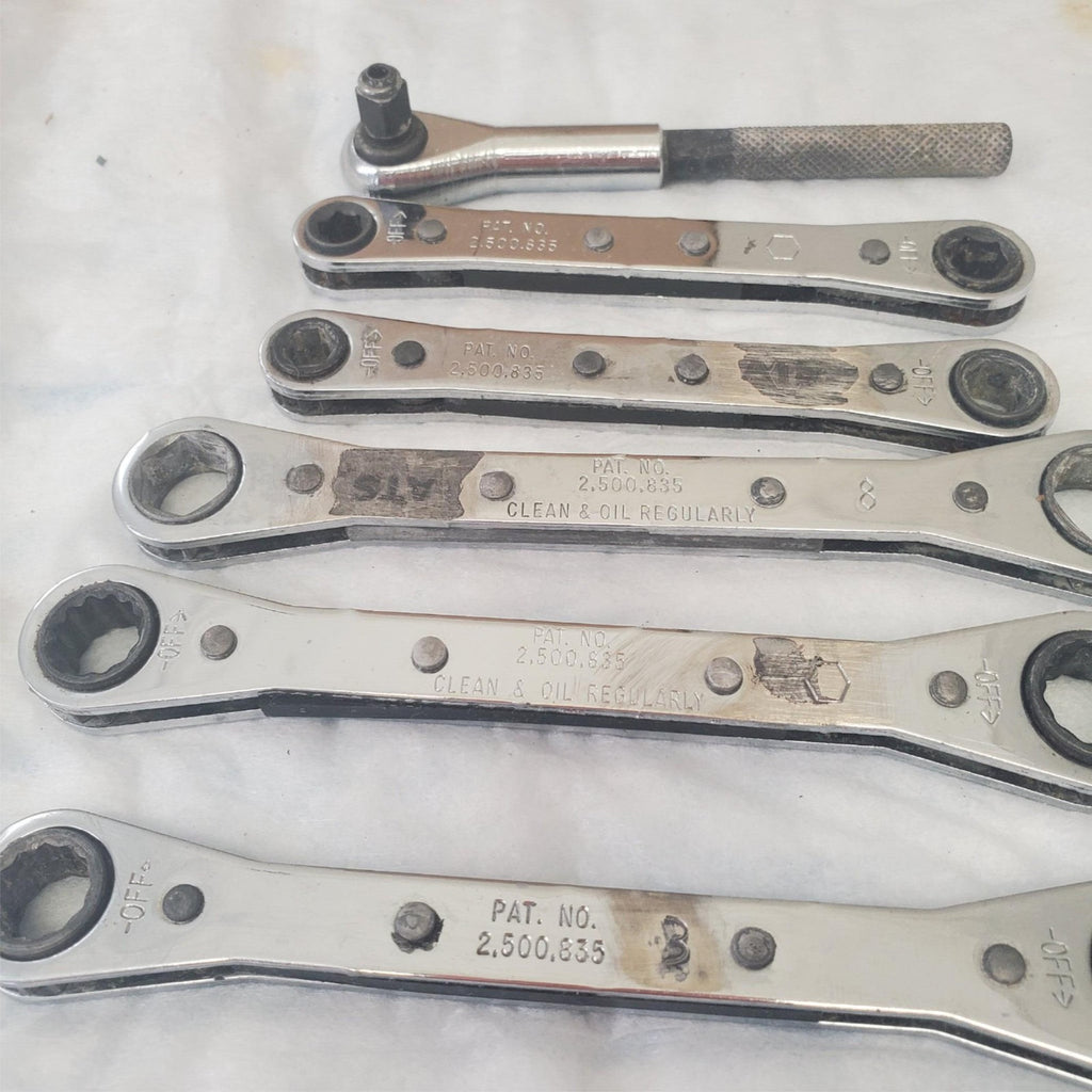Lot of 6 Double Box End Ratcheting Wrench LOT-708