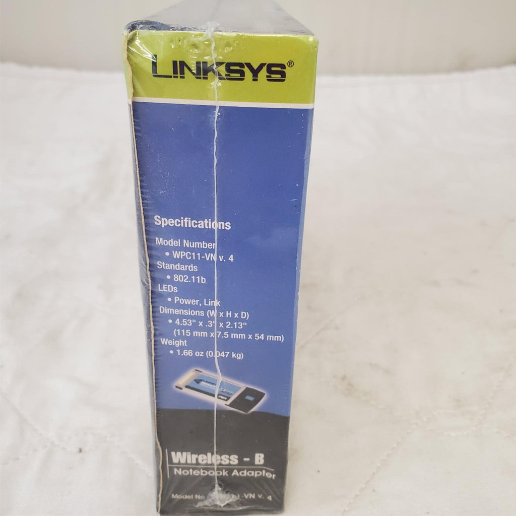 Linksys Wireless B Notebook Adapter 2.4GHz Model WPC11 v.4 