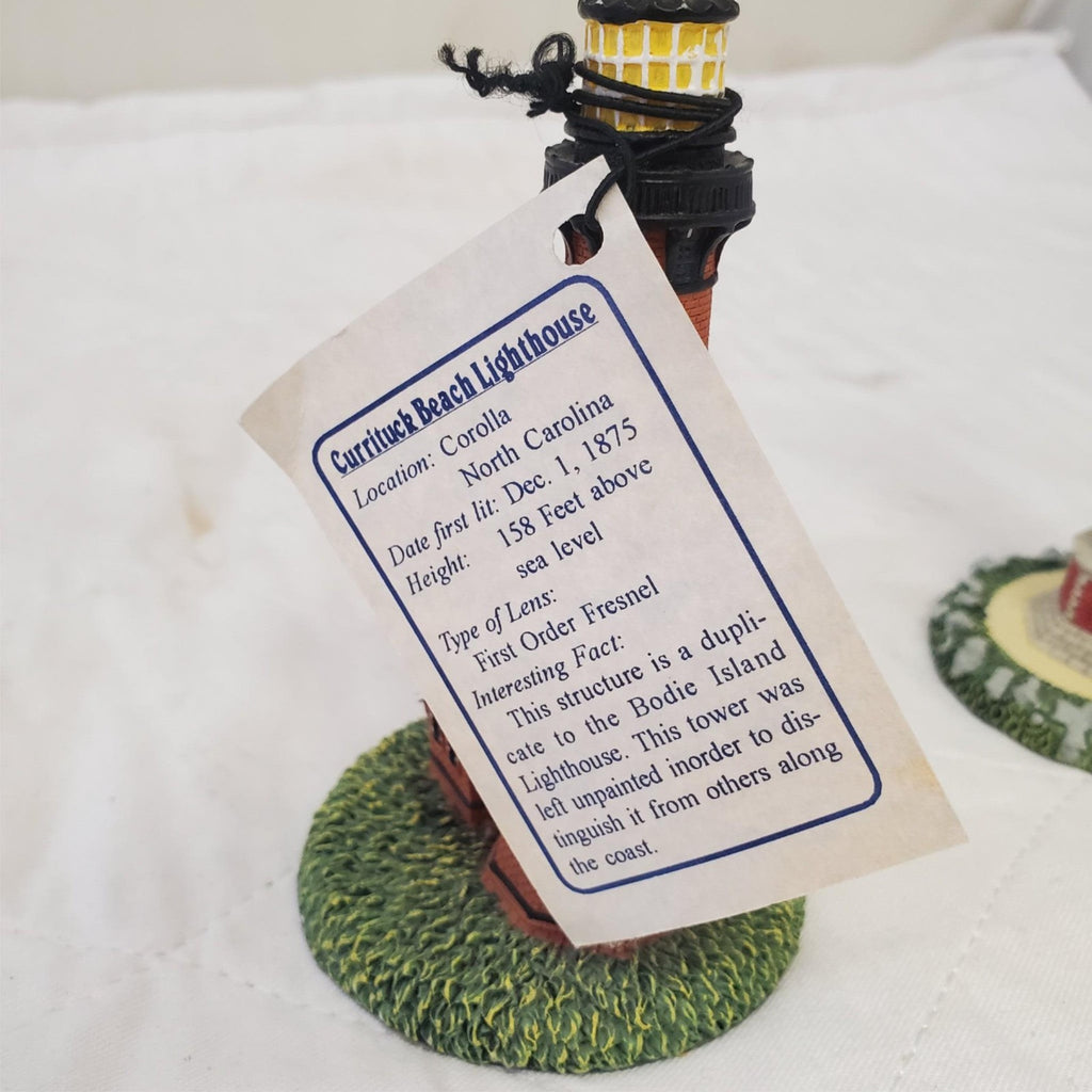 Cape Hatteras & Currituck Beach Light house North Carolina Figurine