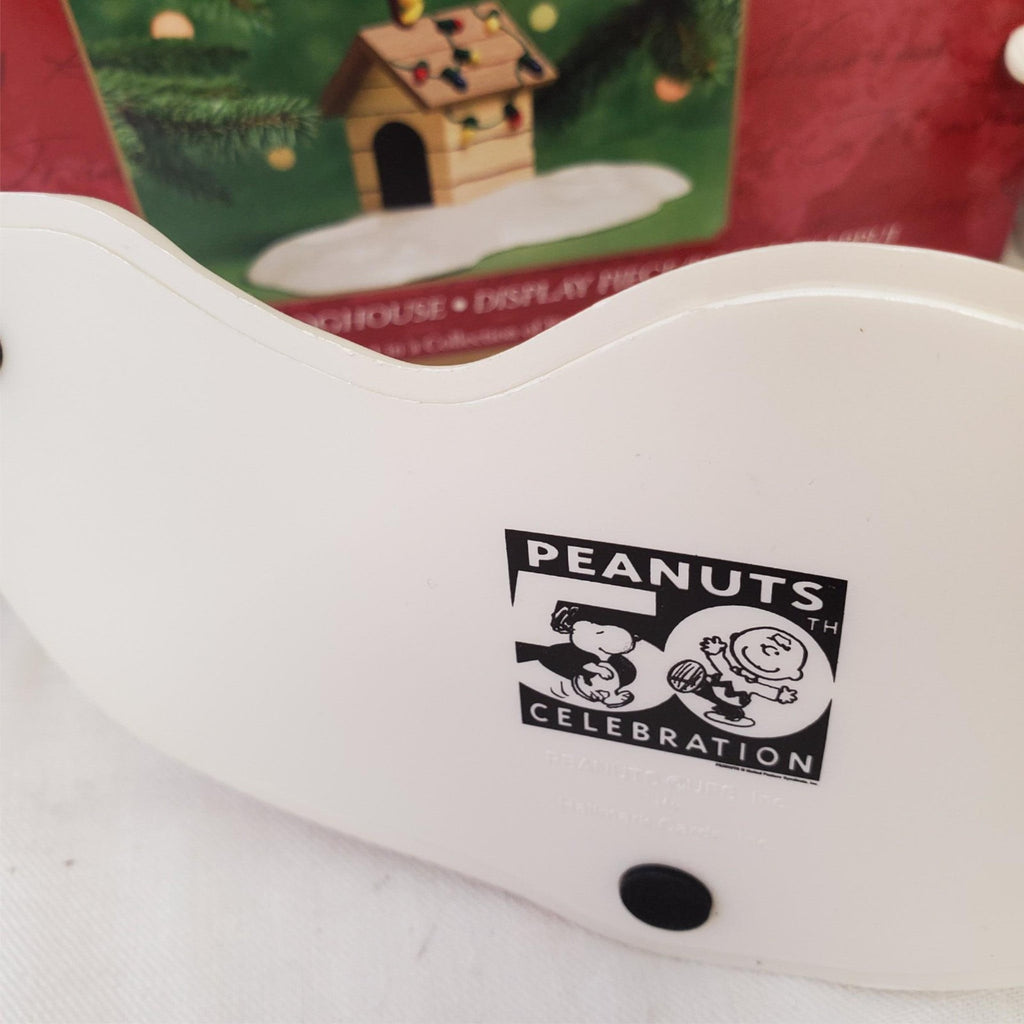 Lot of Hallmark Keepsake Spotlight on Snoopy & Woodstock On Doghouse Ornaments