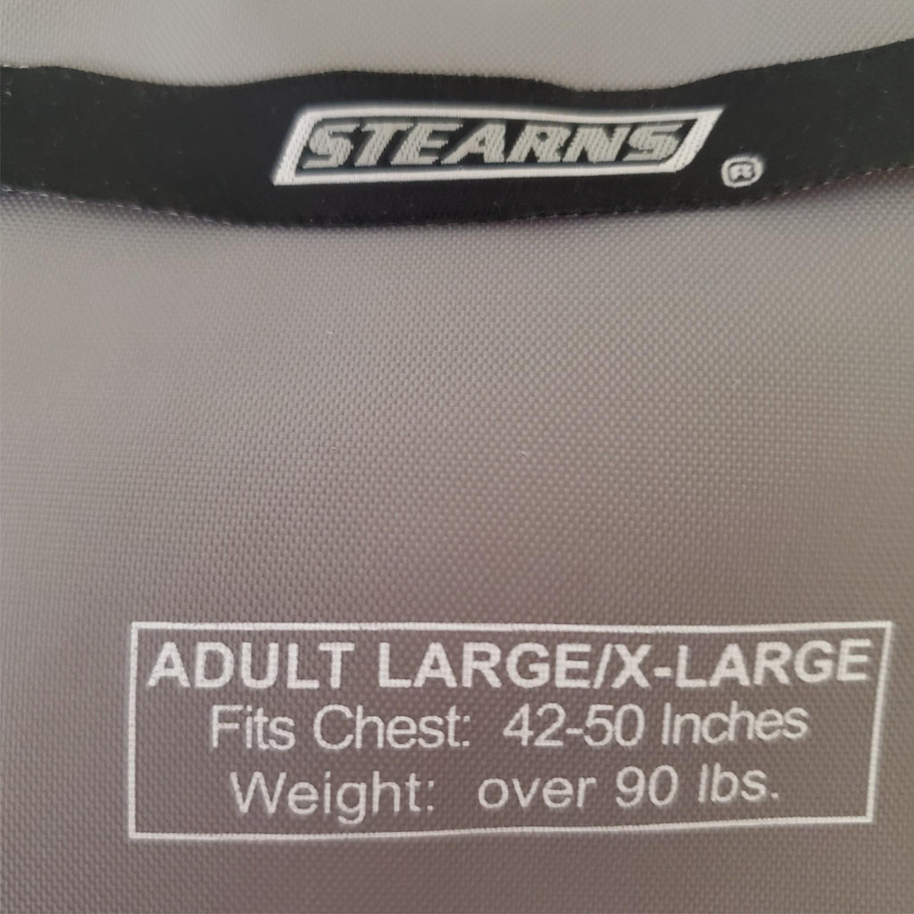 Stearns Watersports Life Jacket Catalog 6601 Type 3 PFD Adult Large 42-50 Inches