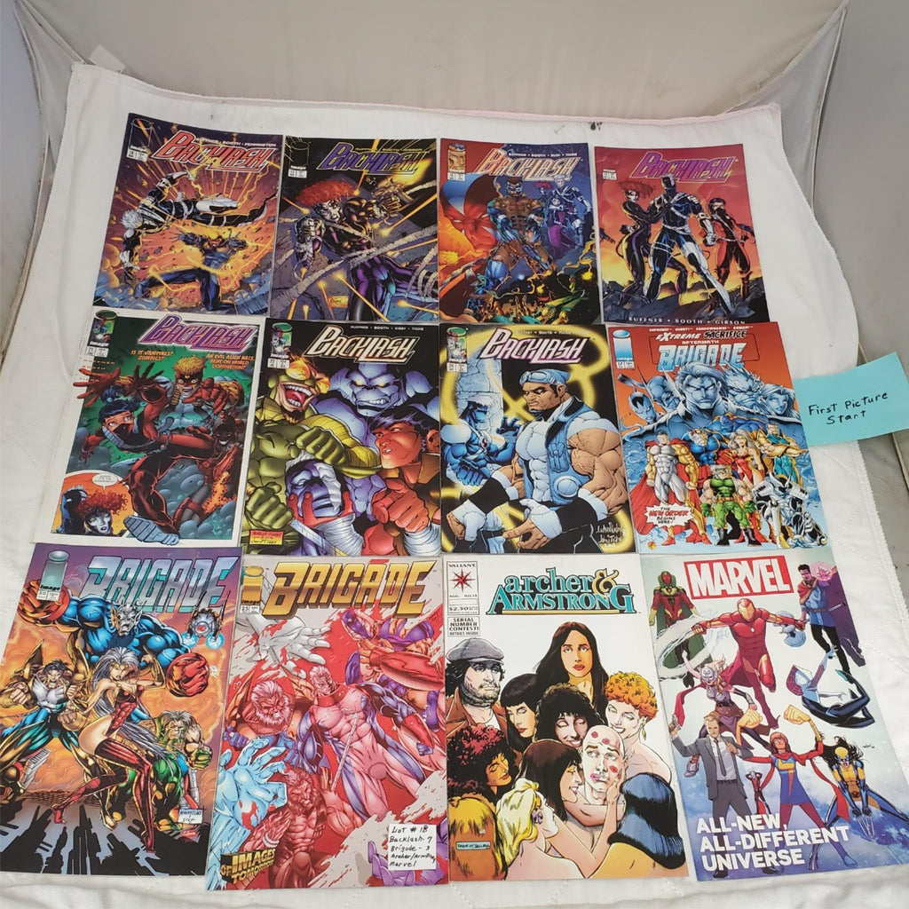 Lot of 12 Backlash Brigade Marvel Archer & Armstrong Comic Books #18